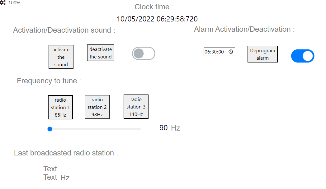 Continious activation of the radio Continious activation of the radio