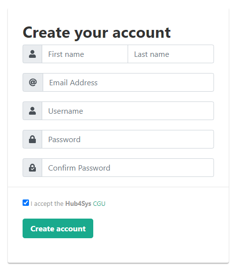 Registration form Registration form