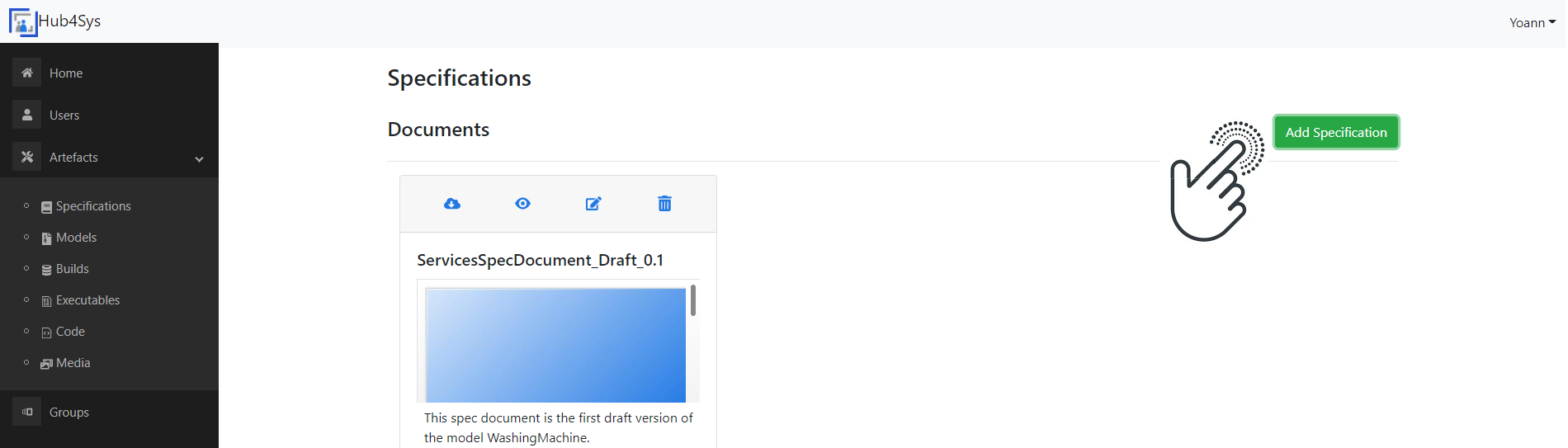 Add specification Add specification