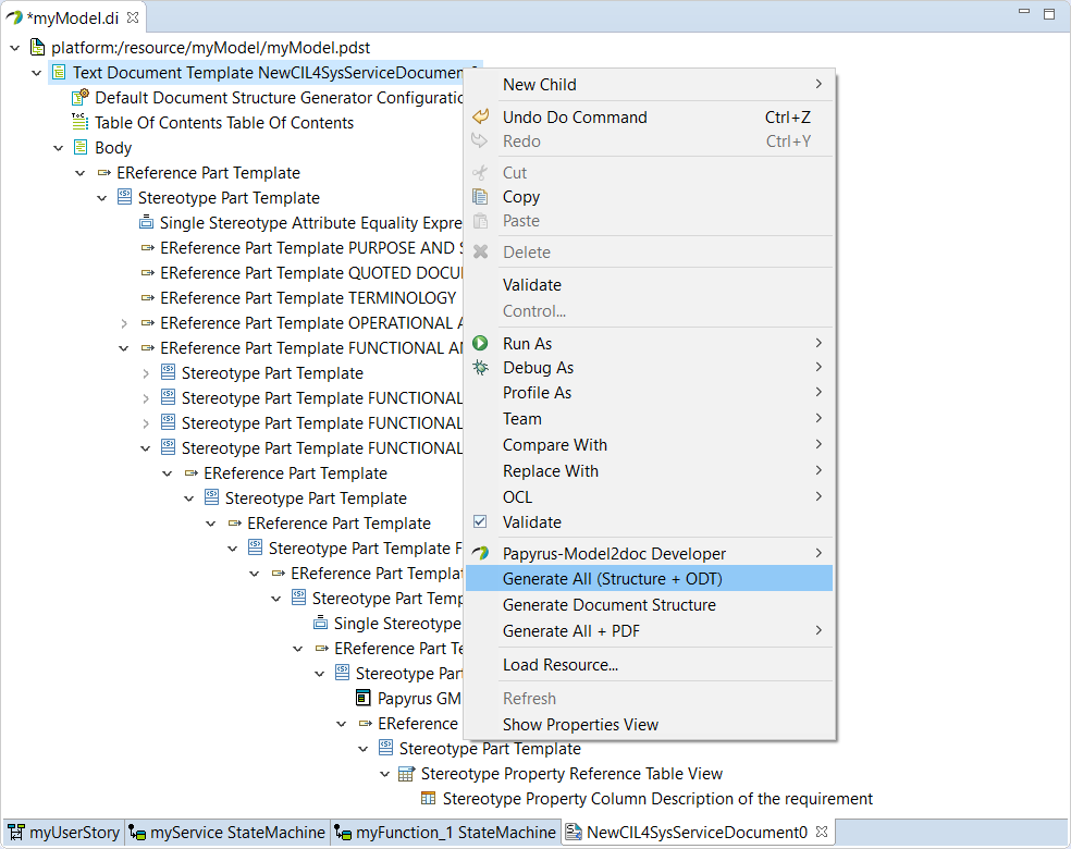 Generate All (Structure + ODT) Generate All (Structure + ODT)