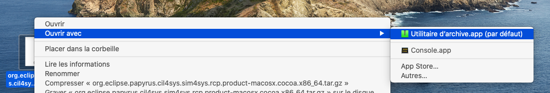 Unzip Sim4Sys on MacOS
