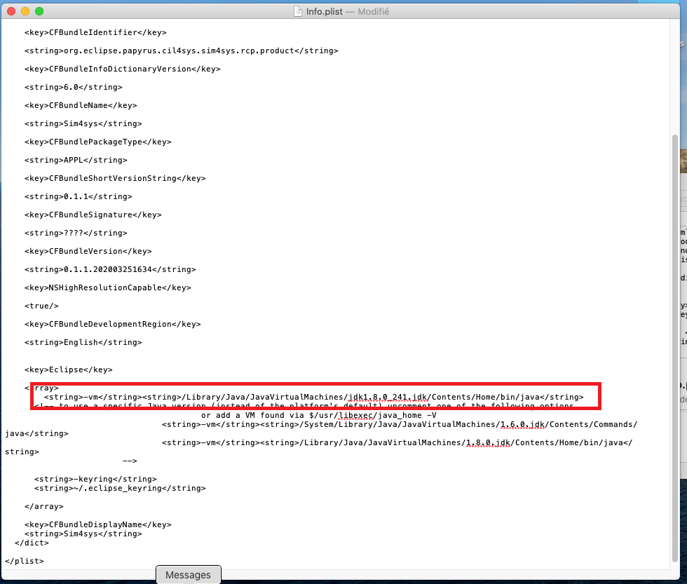 Java version