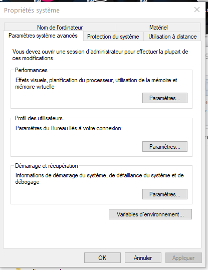 Find modify the environment variables Find modify the environment variables