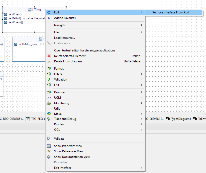 Remove interface from port Remove interface from port