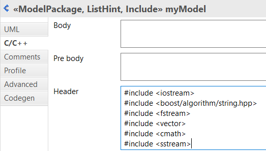 C++ include C++ include