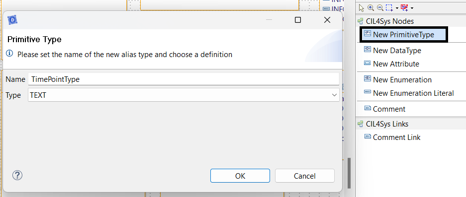 New time point type Creation of a new time point type