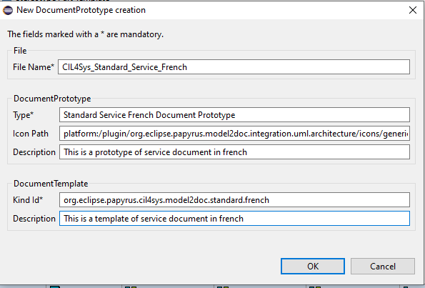 New document Prototype Creation New document Prototype Creation