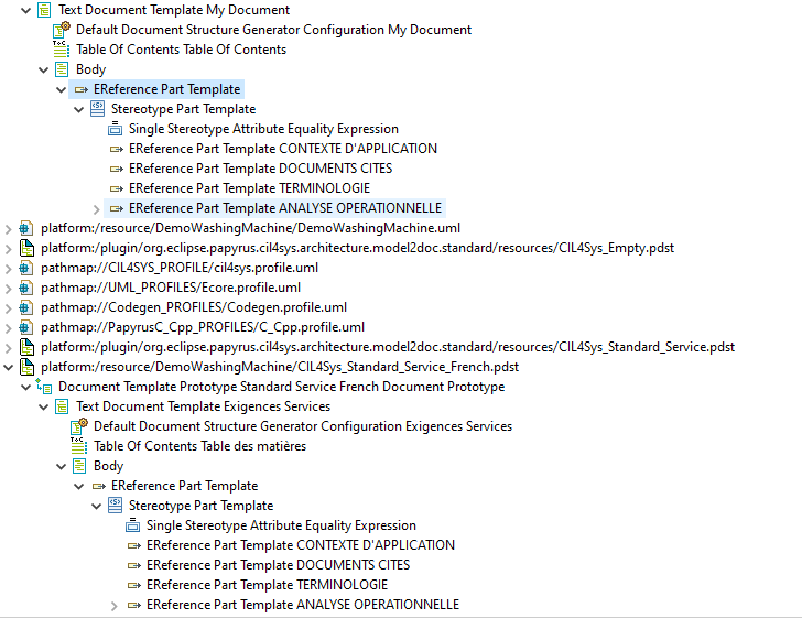 Paste elements to document template Paste elements to document template