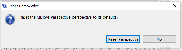 reset perspective Reset perspective