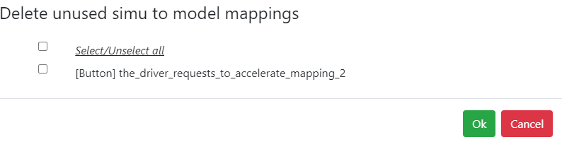 Delete unused simu to model mappings Delete unused simu to model mappings