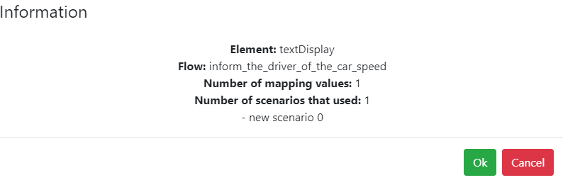 Mapping information with scenario that used Mapping information with scenario that used