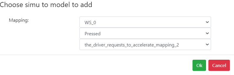 Choose simu to model to add Choose simu to model to add