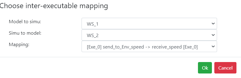Choose inter-executable mapping Choose inter-executable mapping