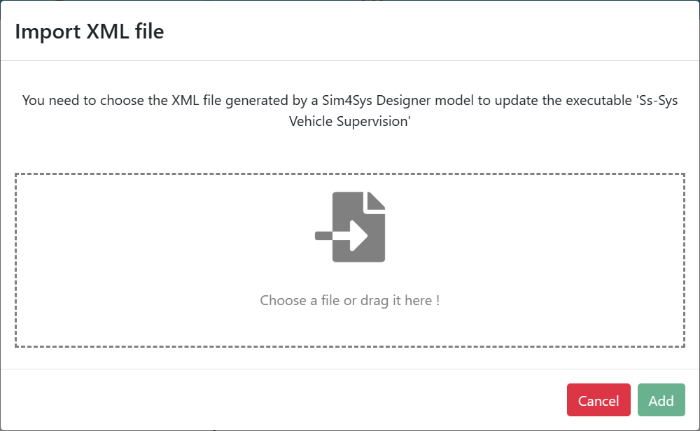 Choose file to import Choose file to import