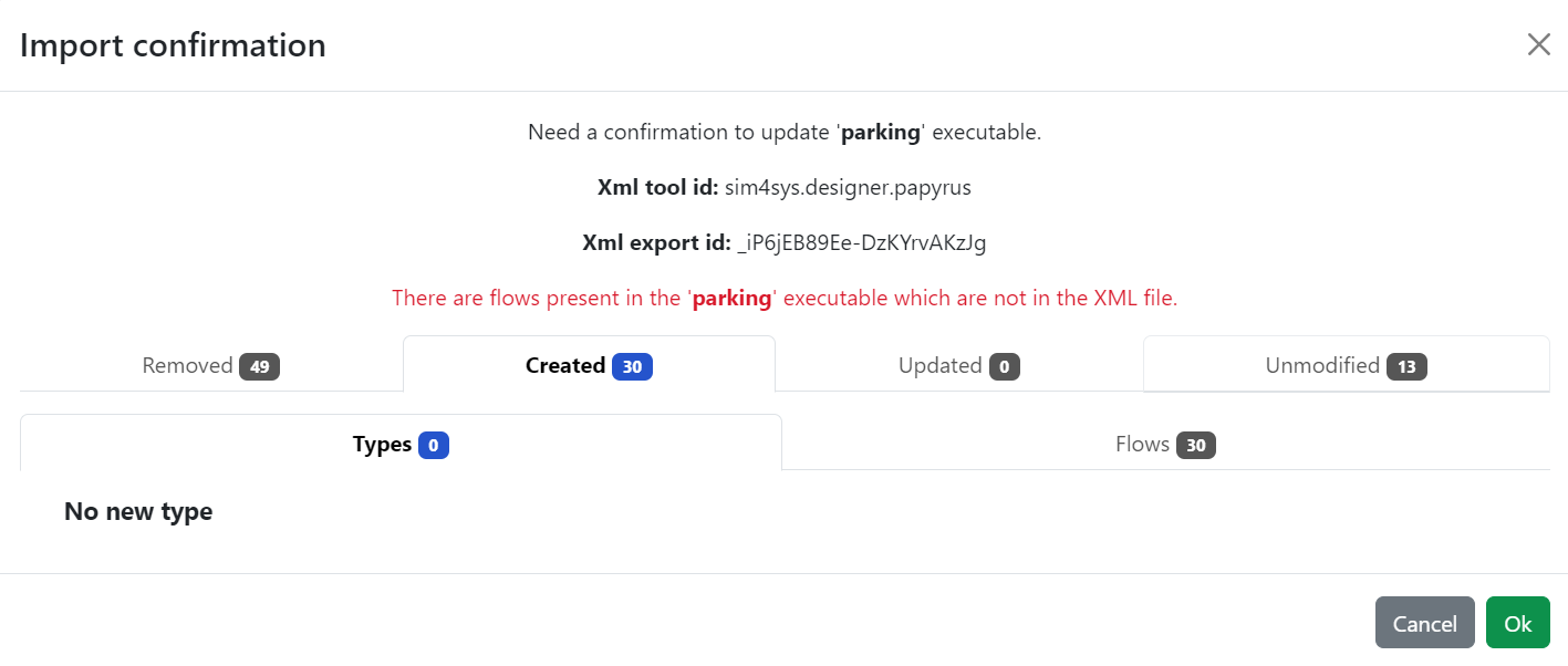 Importation confirmation Importation confirmation