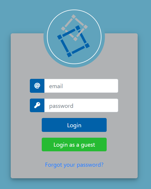 Login page