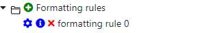 List of Formatting Rules List of Formatting Rules