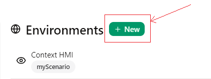 Create new environment