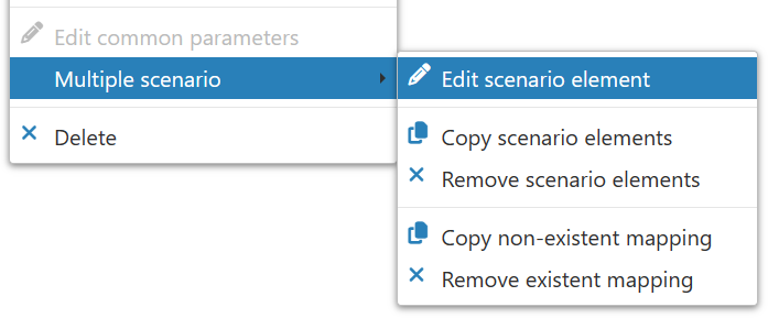 Edit scenario element Edit scenario element