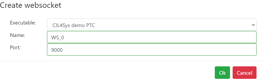 Create websocket Create websocket