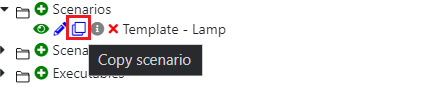 Duplicating the template scenario