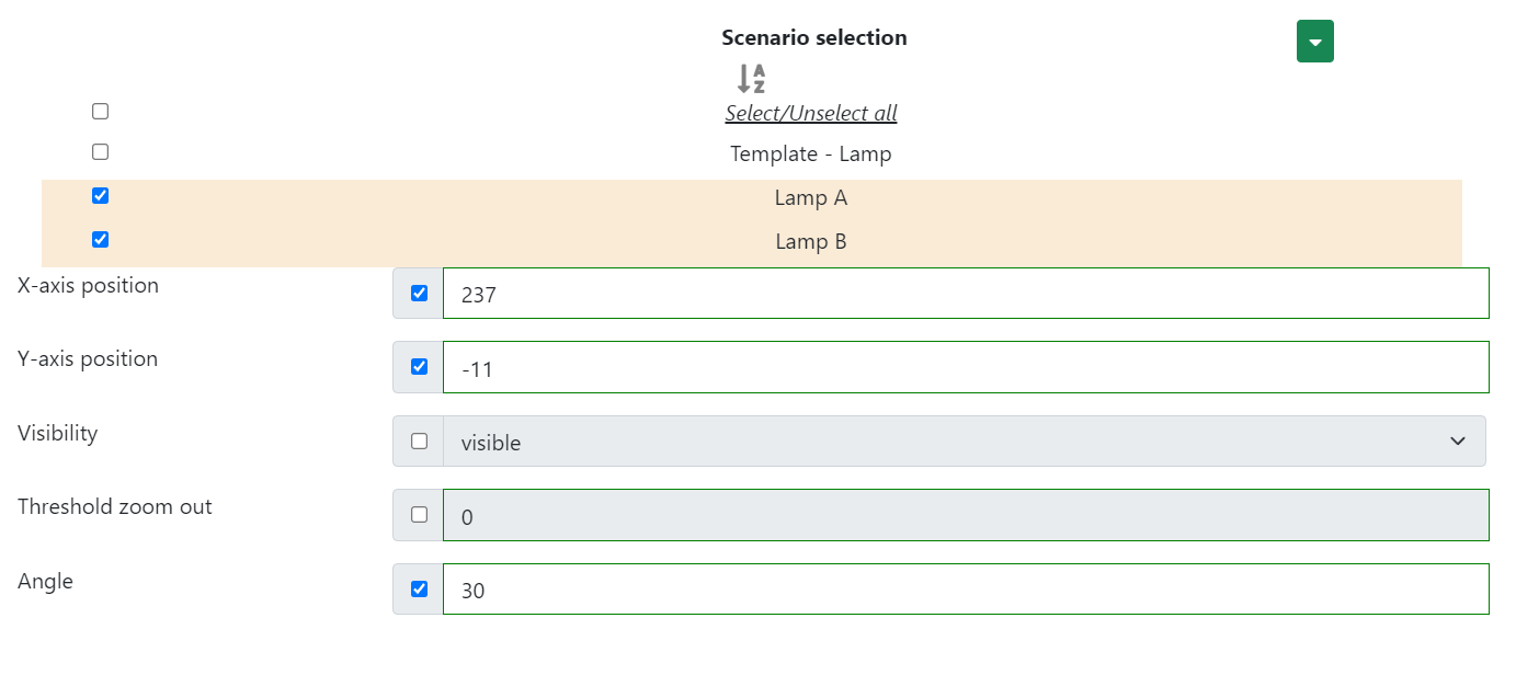 Edit scenario element