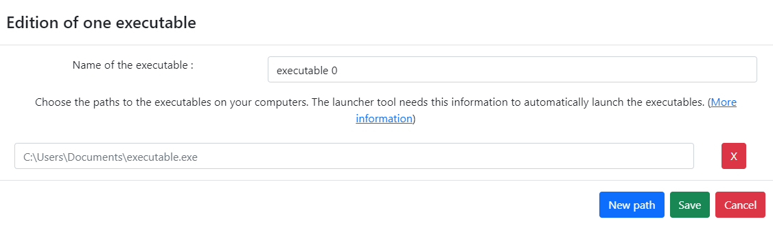 Create and Edit Executable