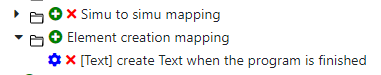 List of element creation mapping list of element creation mapping