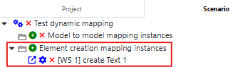 Instanciate an element creation mapping Instanciate an element creation mapping