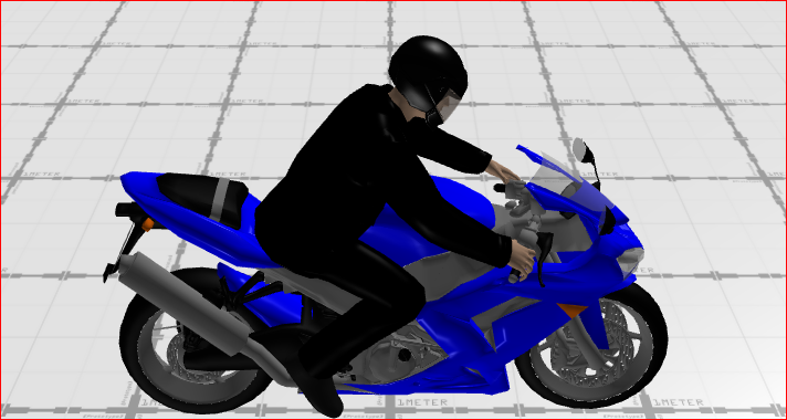 Motorcycle on Scene 3D