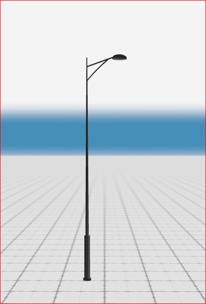 Street lamp on Scene 3D