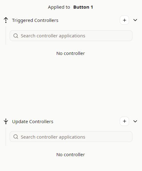Controllers behavior tab
