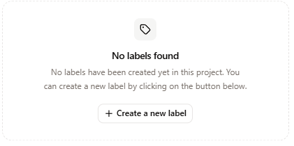 Create a new label