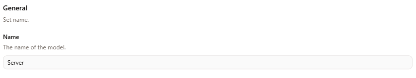 Model general information