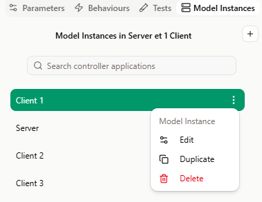 Model Instance Tab Model Instance Tab