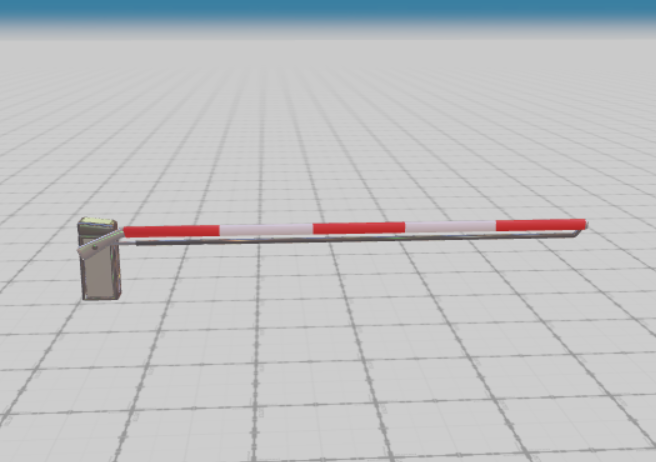 Parking gate on Scene3D Parking gate on Scene3D