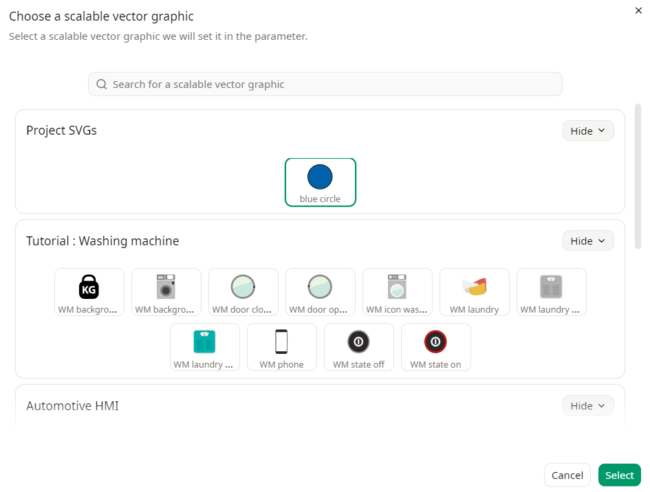 Select SVG