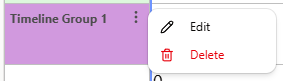 Timeline Group Menu