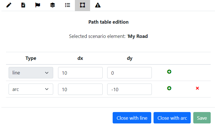example for edit path table example for edit path table