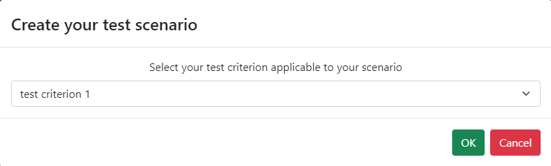 Test criteria selection