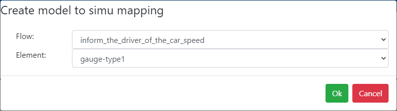 Create model to simu mapping Create model to simu mapping