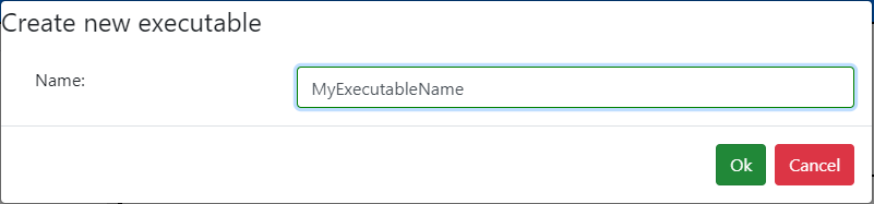 Name executable