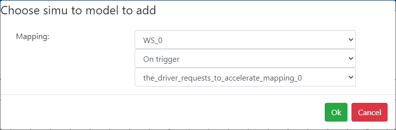 Choose correct simu to model mapping