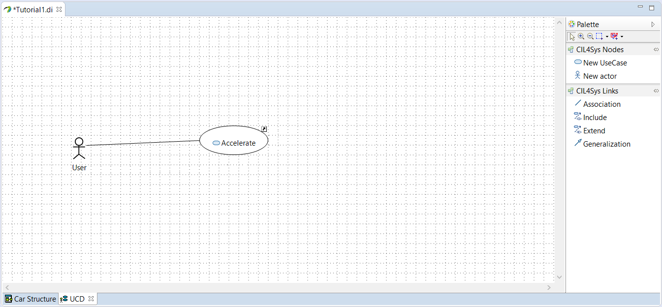 Association between actor and use case