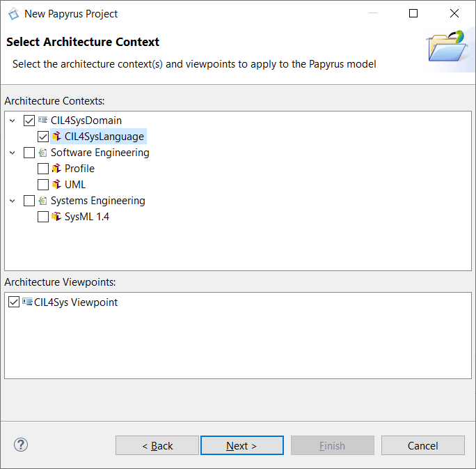 Select CIL4SysLanguage checkbox