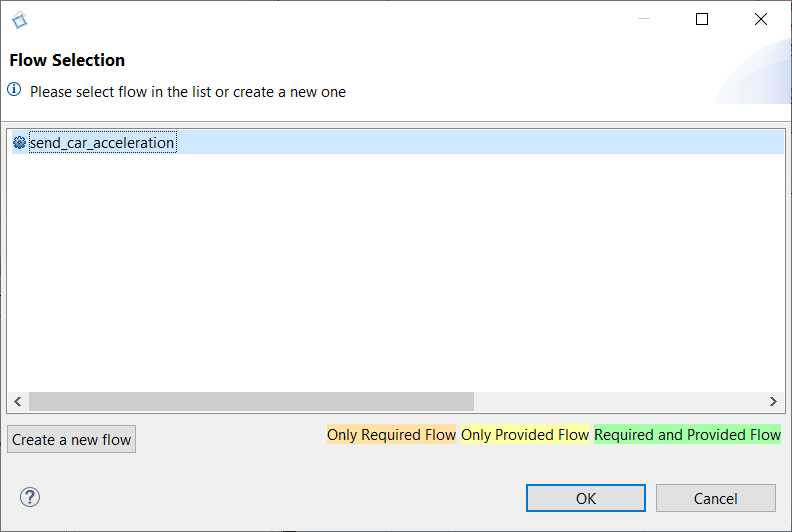 Flow Selection with send_car_acceleration