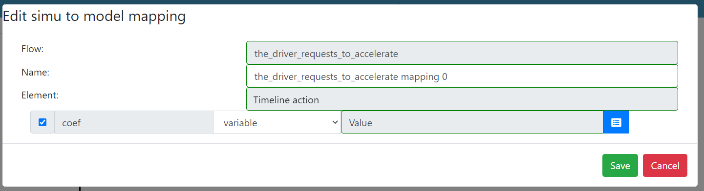 Edit Simu to model mapping