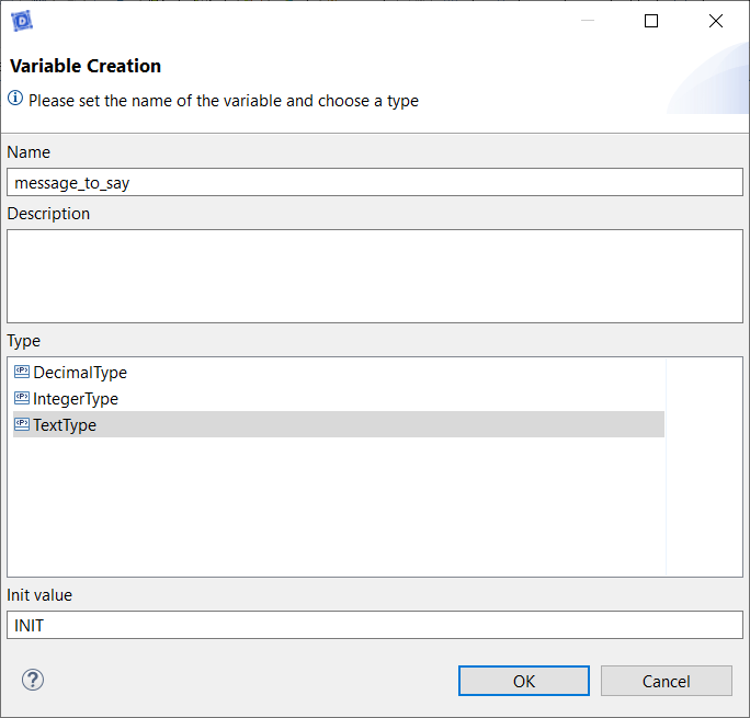 Variable Creation Variable Creation