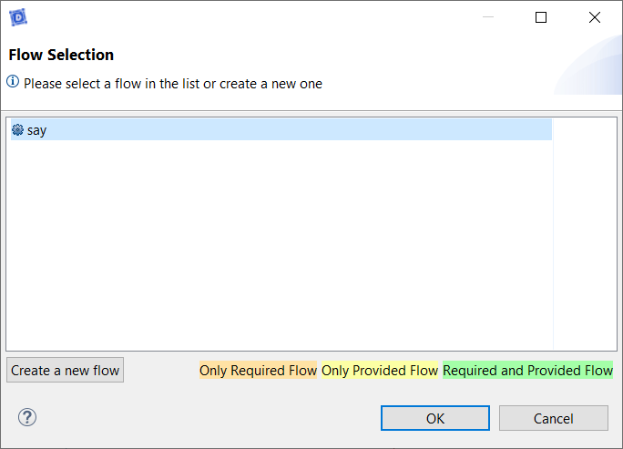 Flow Selection with say Flow Selection with say