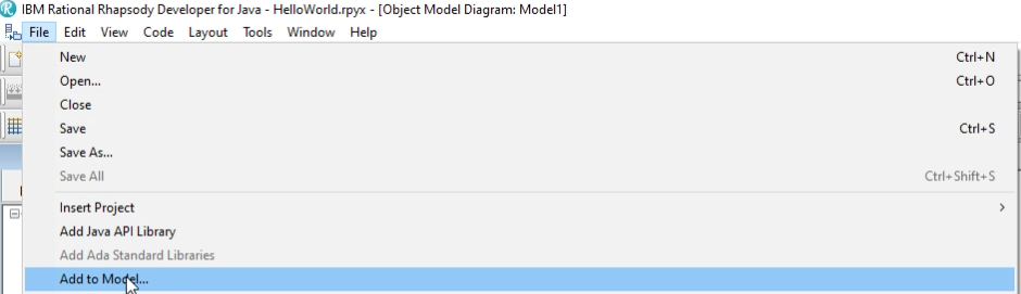 Add To Model Add To Model